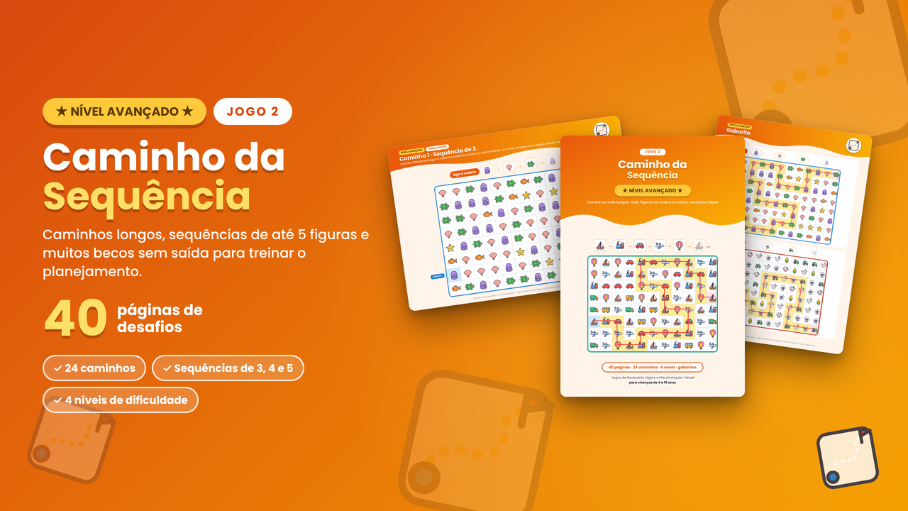 Jogo Caminho da Sequência - Nível Avançado